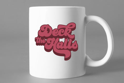 Deck the Halls Christmas SVG SVG Style and Stencil 