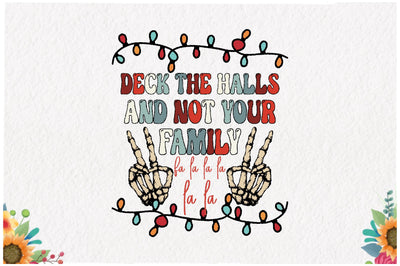 Deck the Halls RocknRoll Christmas Sublimation Sublimation Jagonath Roy 