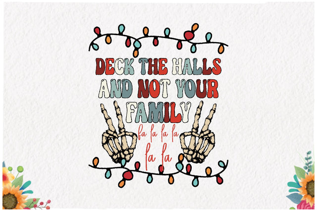 Deck the Halls RocknRoll Christmas Sublimation Sublimation Jagonath Roy 