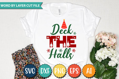 DECK THE HALLS SVG Cut File SVG DesignPlante 503 