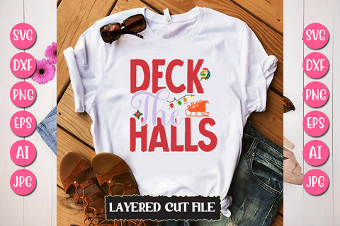 Deck The Halls SVG Cut File SVG Newmockups 