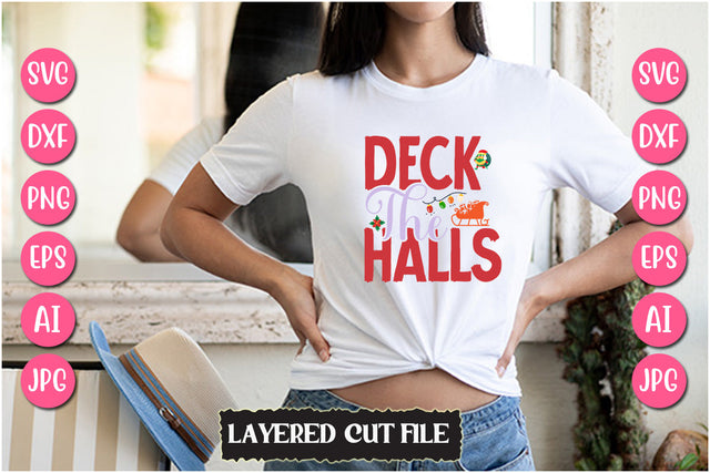 Deck The Halls SVG Cut File SVG Newmockups 