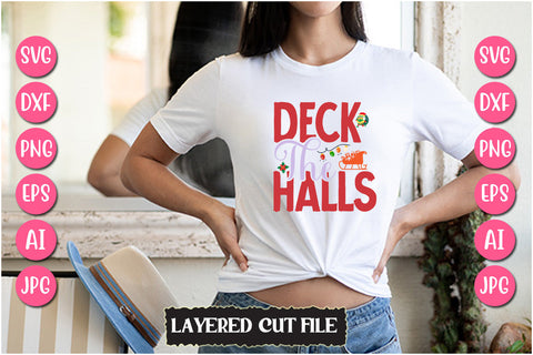 Deck The Halls SVG Cut File SVG Newmockups 