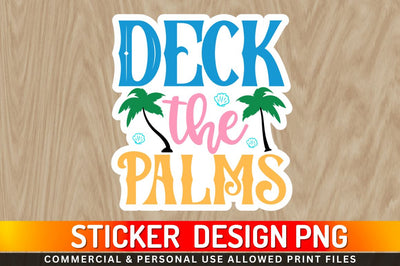 Deck the palms Sublimation PNG Sublimation Regulrcrative 