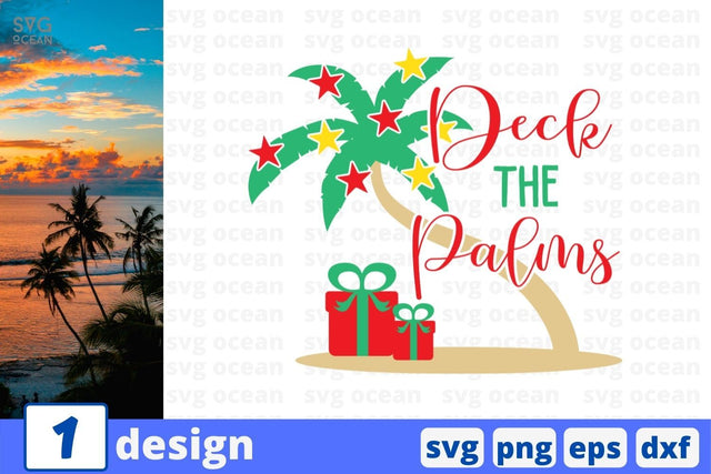 Deck the Palms SVG Cut File SVG SvgOcean 