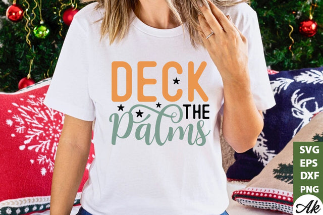 Deck the palms SVG SVG akazaddesign 