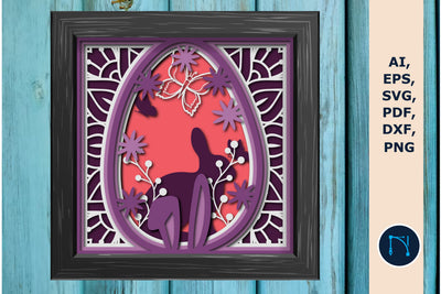 Decorative Easter Day Layer Shadow Box SVG MD JOYNAL ABDIN 