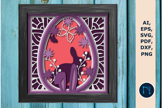 Decorative Easter Day Layer Shadow Box SVG MD JOYNAL ABDIN 