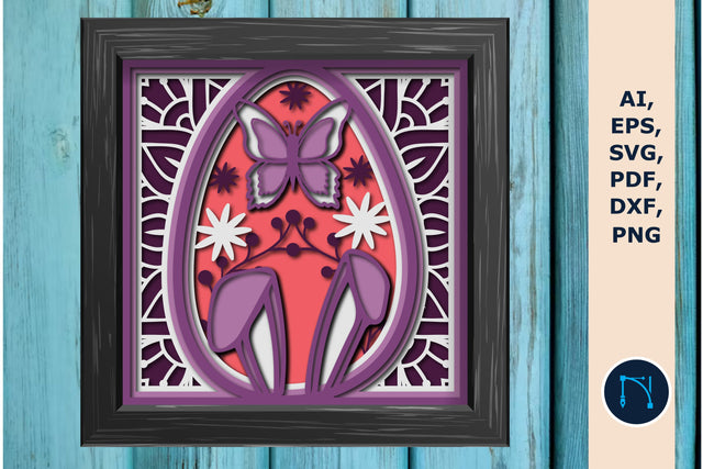 Decorative Easter Day Layer Shadow Box SVG MD JOYNAL ABDIN 