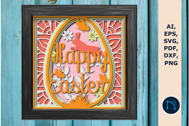 Decorative Easter Day Layer Shadow Box SVG MD JOYNAL ABDIN 