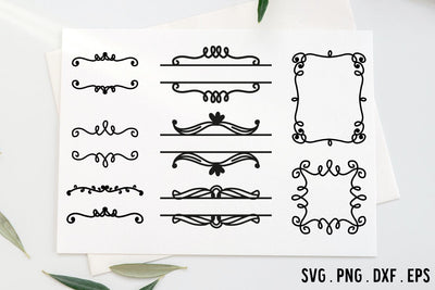 Decorative Frames SVG Cut Files | Monogram SVG Cut Files SVG Illuztrate 