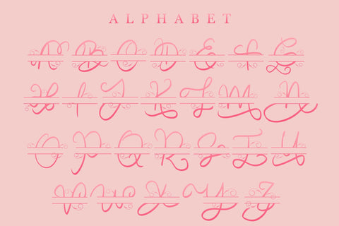 Decorative Monogram Font LetterdayStudio 