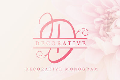Decorative Monogram Font LetterdayStudio 