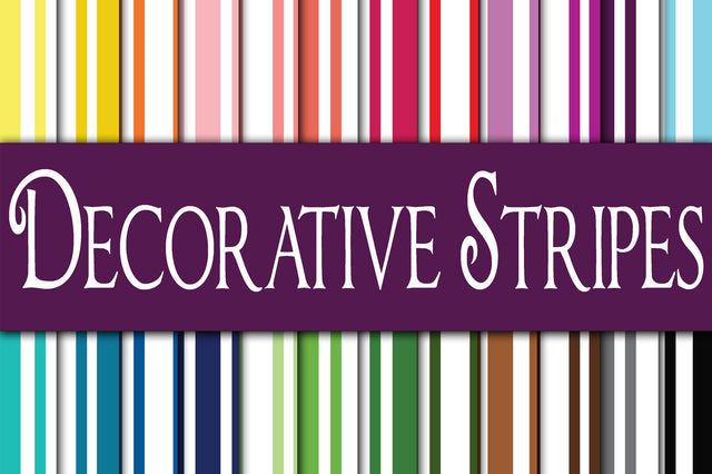 Decorative Stripes Digital Paper Sublimation Old Market 