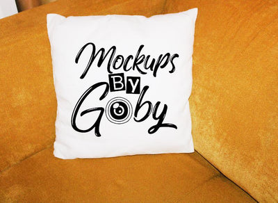 Decorative White Pillow Mockup, Pillows Mockups, Home Design, Cousy, Blanket, Sofa Cushion Mock Ups, Flat Lay Image, Digital Mock Ups, Jpg Image Mock Up Photo ArtStudio 