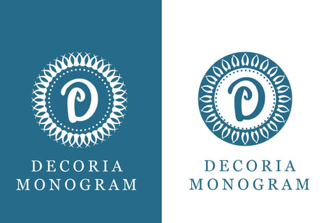 Decoria Monogram Font LetterdayStudio 