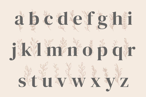 Dedaunan - A Botanical Dingbat Font Font Masyafi Studio 