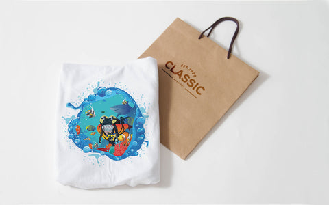 Deep Sea Scuba Diver Underwater SVG T-Shirt Design SVG naemmiah021 