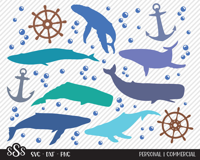 Deep Sea Whale Bundle | Outdoor SVG SVG Texas Southern Cuts 