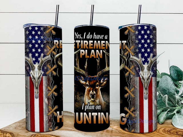 Deer 20oz Skinny Tumbler, Hunting Tumbler PNG Wrap Sublimation, Straight and Tapered Tumbler PNG, Instant Download Sublimation iStyleDesign 