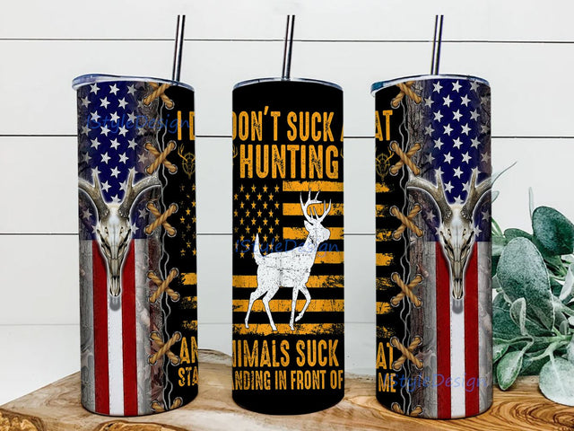 Deer 20oz Skinny Tumbler, Hunting Tumbler PNG Wrap Sublimation, Straight and Tapered Tumbler PNG, Instant Download Sublimation iStyleDesign 