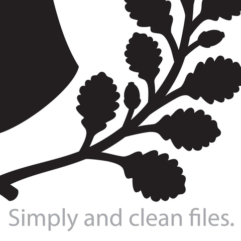 Deer and oak wreath SVG TribaliumArtSF 