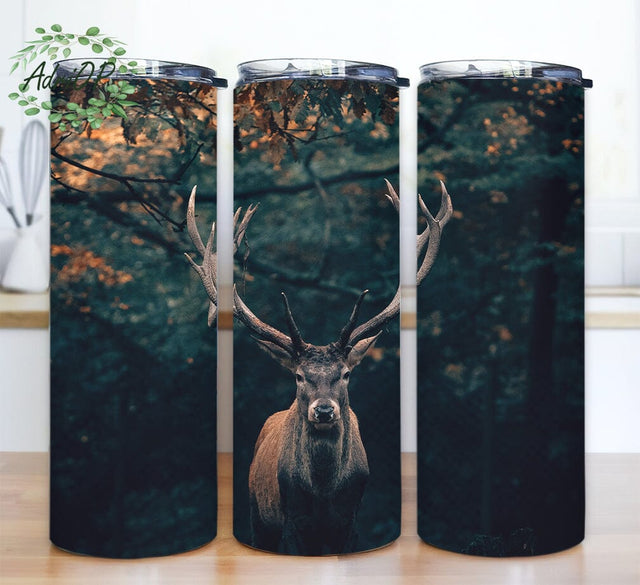 Deer Animal 20oz Tumbler Design Png, Hunting Tumbler, Forest Animal Tumbler Wrap, Deer Hunting Tumbler Wrap Sublimation Design Sublimation AdriOP 