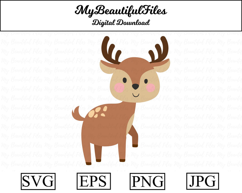 Deer - Animal SVG MyBeautifulFiles 