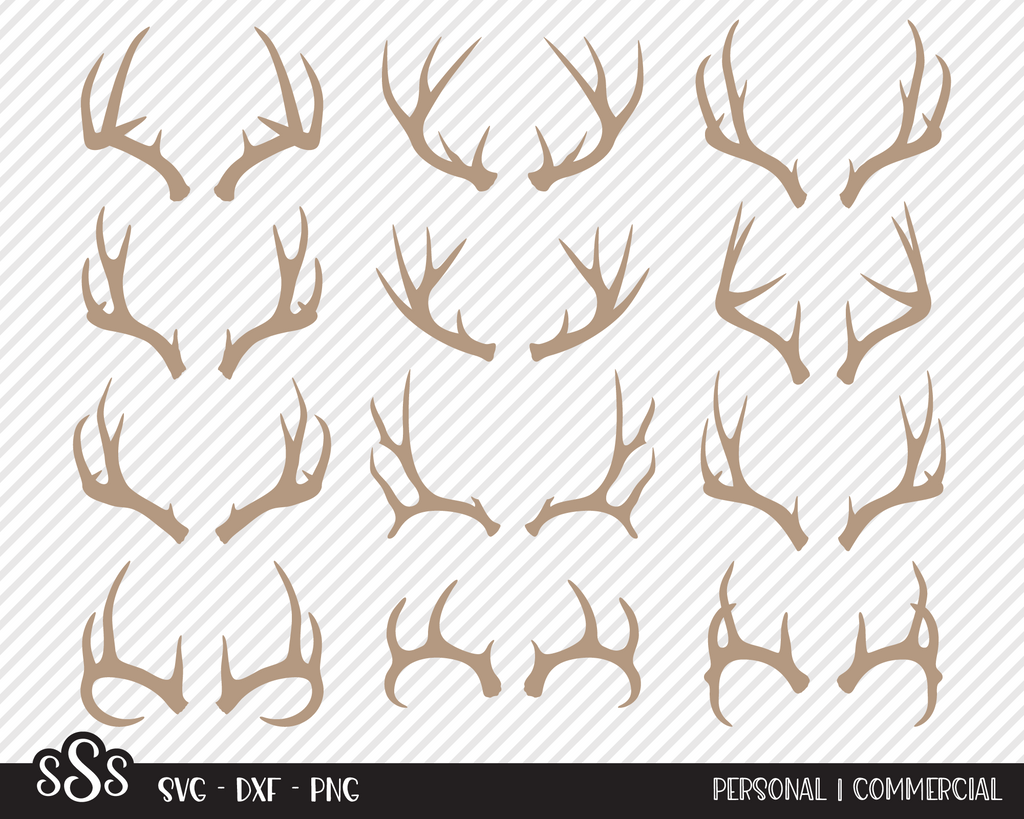 Deer Antler Bundle | Outdoor SVG - So Fontsy