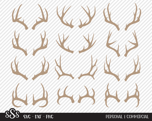 Deer Antler Bundle | Outdoor SVG SVG Texas Southern Cuts 