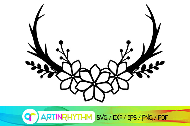 deer antler svg SVG Artinrhythm shop 