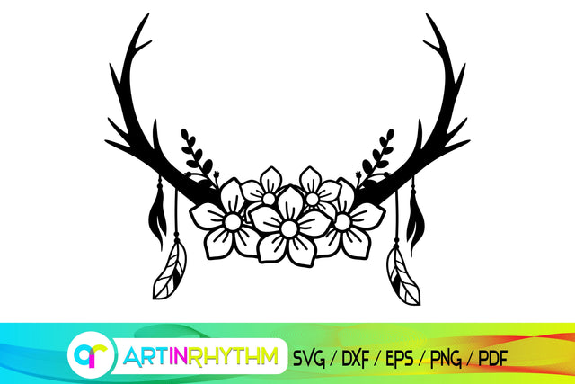 deer antler svg SVG Artinrhythm shop 