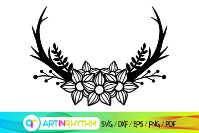 deer antler svg SVG Artinrhythm shop 