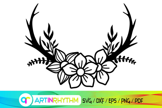 deer antler svg SVG Artinrhythm shop 