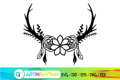 deer antler svg SVG Artinrhythm shop 