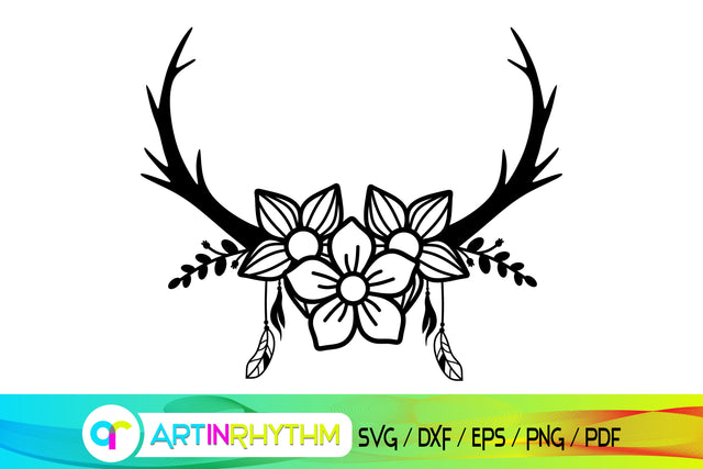 deer antler svg SVG Artinrhythm shop 