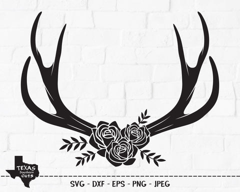 Deer Antlers | Outdoor SVG SVG Texas Southern Cuts 