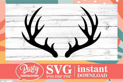Deer Antlers SVG | Svg Dxf Png Pdf SVG Partypantaloons 