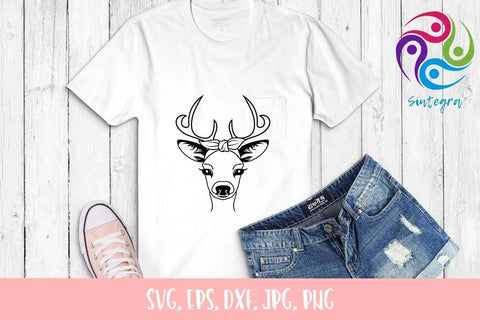 Deer Bandana Svg, Antlers Deer Svg SVG Sintegra 