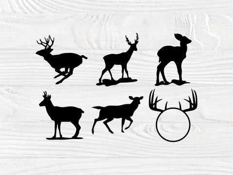 Deer Bundle SVG | Deer SVG Cut Files | Wildlife | Deer Skull SVG | Deer Head SVG | Deer Silhouette | Deer Clipart SVG TonisArtStudio 