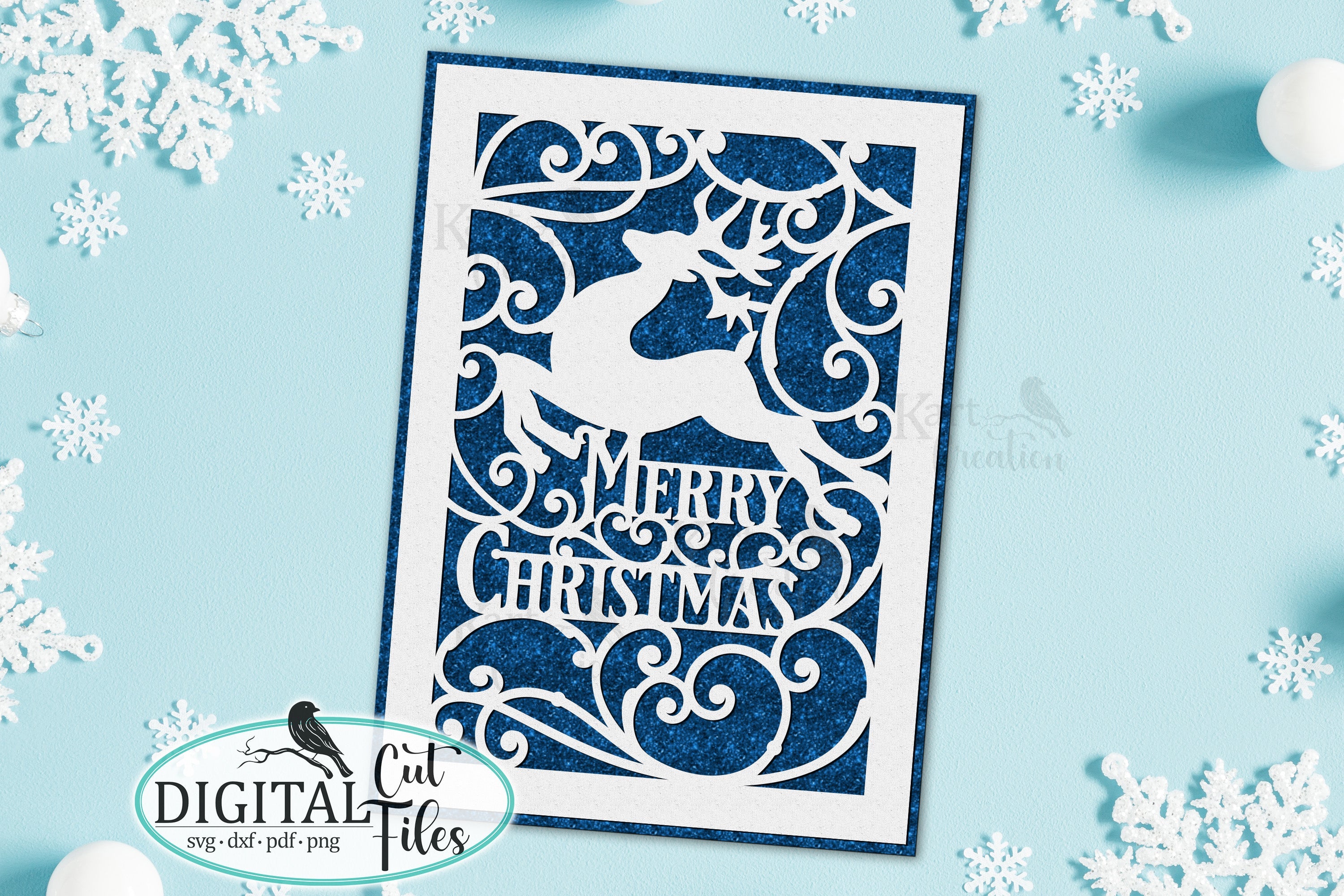 SVG: Christmas Insert Card. Cricut Joy Friendly. Draw and Cut Card Design.  Envelope Template Included. Cricut Joy Christmas Card SVG 