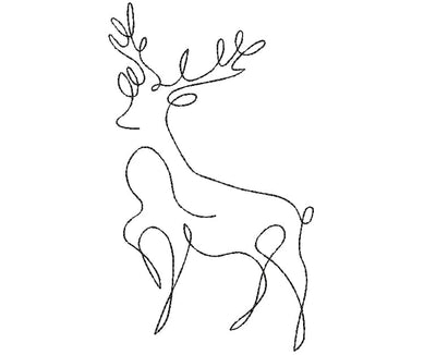 Deer embroidery design , 4 sizes. Embroidery/Applique DESIGNS ArtEMByNatalia 