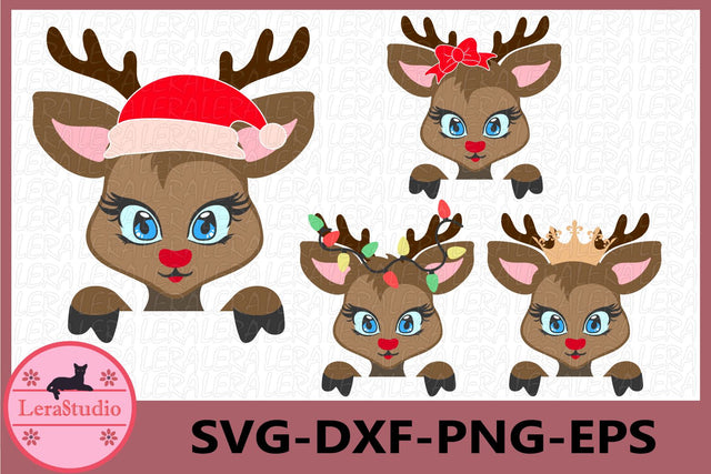 Deer face Svg SVG Lerastudio 