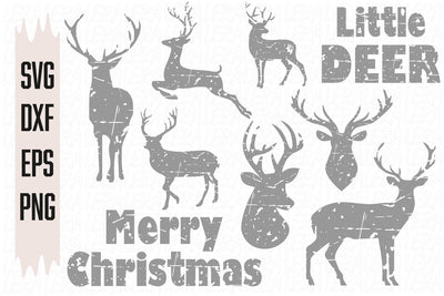 Deer Grunge SVG SVG Lerastudio 