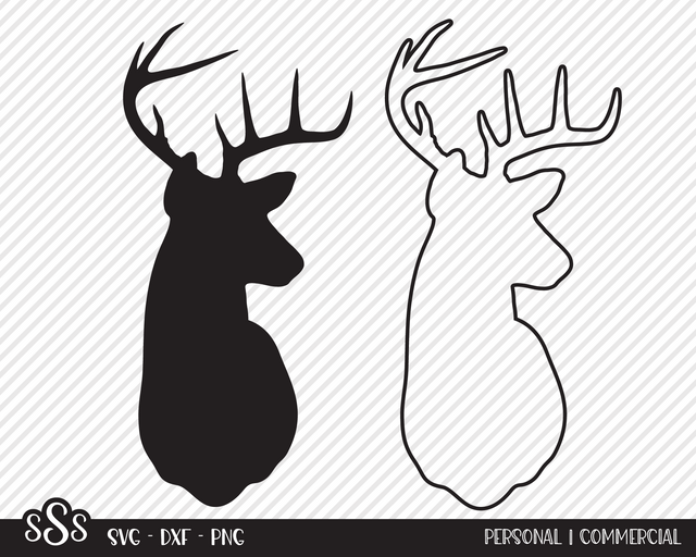 Deer Head Bundle | Outdoor SVG SVG Texas Southern Cuts 
