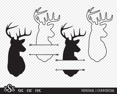 Deer Head Bundle | Outdoor SVG SVG Texas Southern Cuts 