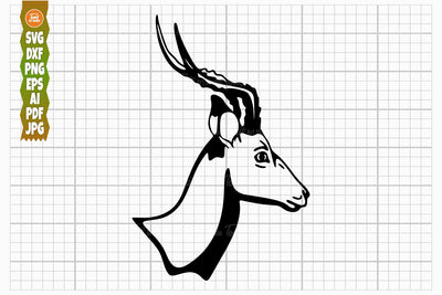 Deer Head SVG Cut File, Deer Hunting Silhouette SVG TonisArtStudio 