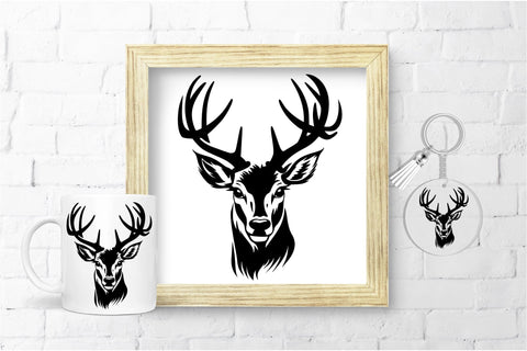Deer Head SVG File for Cricut, Deer Hunting, Reindeer SVG SVG OrangeBrushStudio 