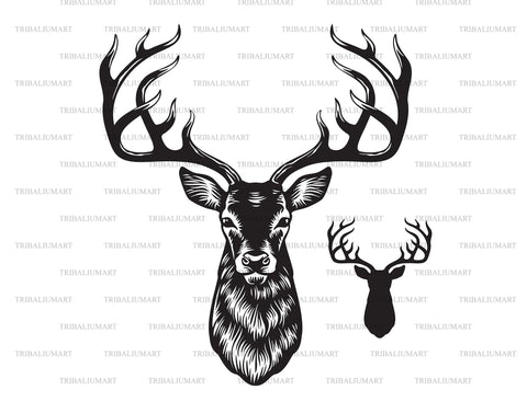 Deer Head SVG TribaliumArtSF 