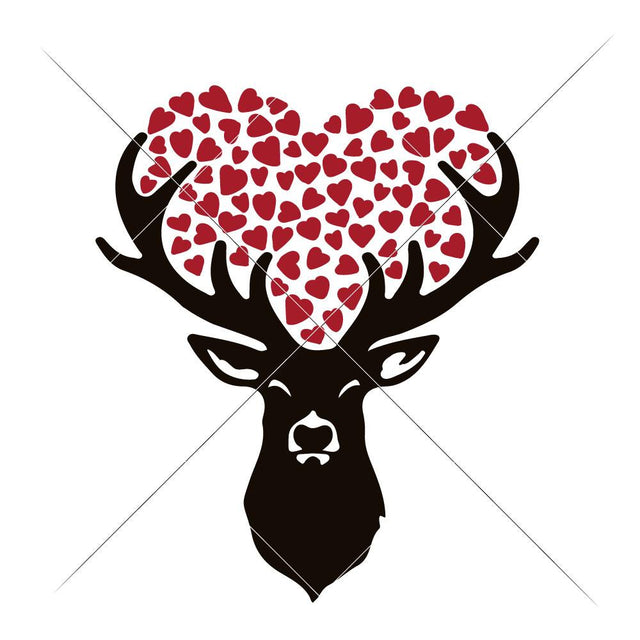 Deer Heart - Farmhouse SVG Chameleon Cuttables 